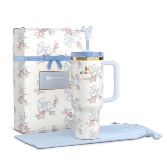 LoveShackFancy Other - STANLEY x Love Shack Fancy Holiday 40 Oz “ROSA BEAUX BLUE” Tumbler Collectible